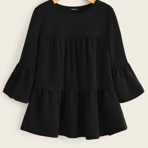Flounce Sleeve Smock Top